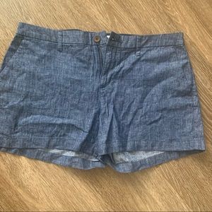 Linen blend short